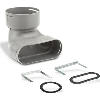 Fitinka Zehnder InFloor/OnFloor Přechod 90 na flat 51, koleno 90˚