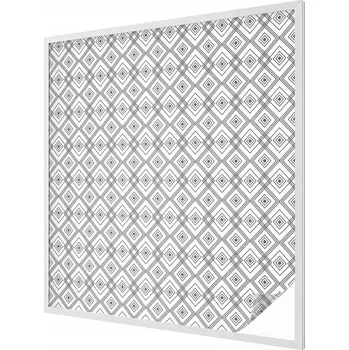 Okenní dekorace Samolepka Fólie na Okno Mléčná Ozdobná Vitrážová Vitráž Cikcak vzor 100x100