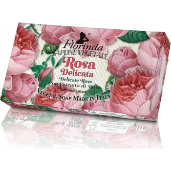 Mýdlo Italské přírodní mýdlo od Florinda - JEMNÁ RŮŽE 100g
