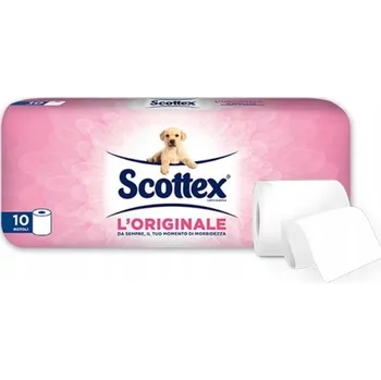 Toaletní papír Suchý toaletní papír bez vůně Scottex 10 ks