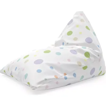 Sedací pytel Sablio Sedací vak Triangl Barevné puntíky: 120 x 100 x 100 cm