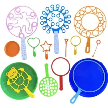 Létající drak Dětská sada na bubliny 15 ks 2 misky 20,5 cm Velké mýdlové bubliny Plast netoxický různé barvy sada pro tvorbu bublin na oslavy svatby a rodinné akce