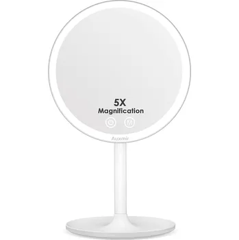 Zrcadlo Stojací a závěsné zrcadlo bílé Auxmir