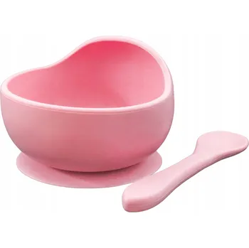 Obraz Silikonová miska s lžičkou (růžová) MyRoys