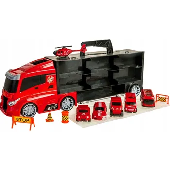 autíčko NÁKLADNÍ AUTO AUTOPŘEPRAVNÍK HASIČI AUTA HELIKOPTÉRA HASIČSKÉ AUTO PŘEPRAVNÍK