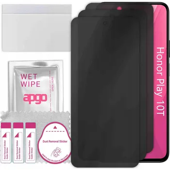 Pouzdro na mobilní telefon 3x Hybridní Sklo s Filtrem Soukromí pro Honor Play 10T, PRIVACY