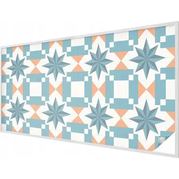 Okenní dekorace Samolepicí Mléčná fólie na okno s motivem modrých hvězd, 200x100 cm