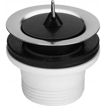 Sifon Zátka s sítkem kulatý Viega 102678 černá