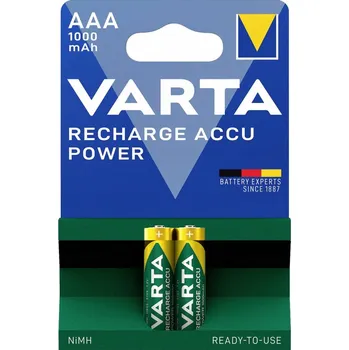 Článková baterie Nabíjecí Baterie Varta AAA (R3) 1000 mAh nikl-metalhydridová (NiMH) 2 ks