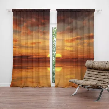 Závěs Sablio Závěs Oranžové slunce: 2ks 140x250cm