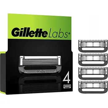 Holítko GILLETTE LABS NÁHRADNÍ BŘITY 4 KS PRO HOLICÍ STROJEK S ČISTICÍM PRVKEM