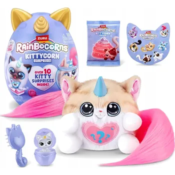 plyšák Rainbocorns VAJÍČKO S PŘEKVAPENÍM Kittycorn Surprise PLYŠÁK KOČKA Jednorožec