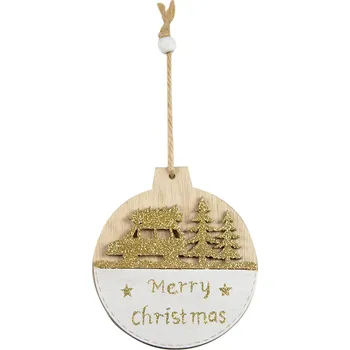 Vánoční dekorace Prolamovaná vánoční Vánoční Koule 10 cm 1 ks