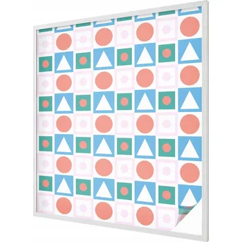 Okenní dekorace Dekorativní vitráž z mléčné Fólie Samolepicí abstraktní 100x116