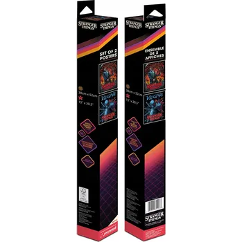 Obraz Plakáty STRANGER THINGS Sada 2 plakátů na zeď do obýváku 38x52 cm