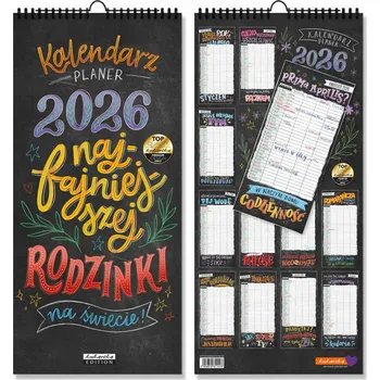 Obraz Kalendář 2025 Tabule pro nejlepší rodinku na světě! Nástěnný PLÁNOVAČ