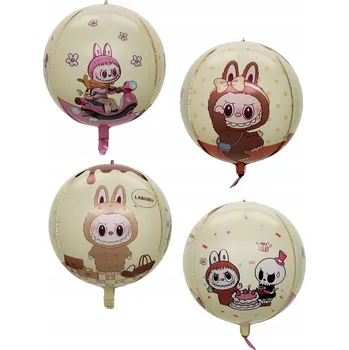 Balónek Fóliový balónek 4D LABUBU 18 palců (45 cm) – roztomilá dekorace