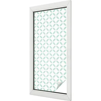 Okenní dekorace Samolepicí Mléčná fólie na okno, sklo - Abstraktní tvary 50x116 cm