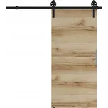 Posuvné dveře 90 na stěnu ALFA LOFT A 04 Dub Grand 95 + posuvný systém