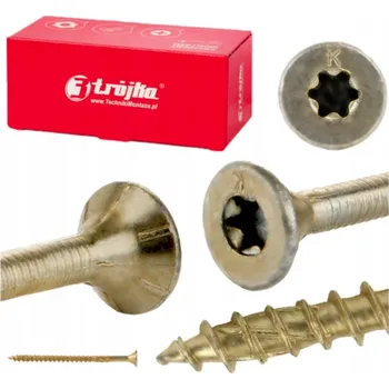 Vrut Tesařské vruty 200 KS TORX 5x60mm ZAPUŠTĚNÁ HLAVA sada vrutů