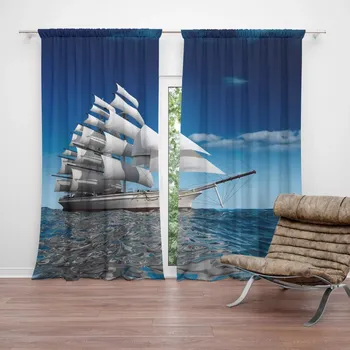 Závěs Sablio Závěs Loď: 2ks 140x250cm