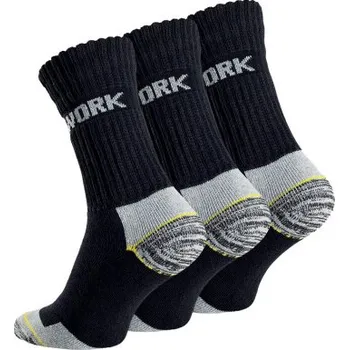 Dámské ponožky Evona 3 PACK pánské termo pracovní ponožky WORK Velikost: 43-46
