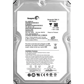 Interní pevný disk Pevný disk Seagate Barracuda 7200.11 500620 ST3500620AS 500GB SATA 3,5"