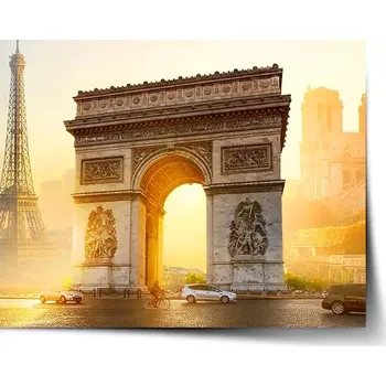Plakát Sablio Plakát Paříž Vítězný oblouk - 60x40 cm