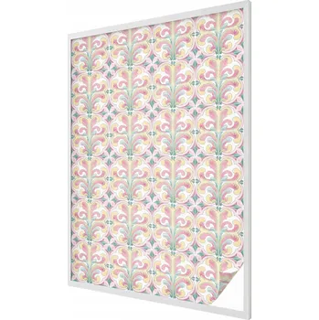 Okenní dekorace Zatemňovací Fólie na okno Květinová symetrie 100x146