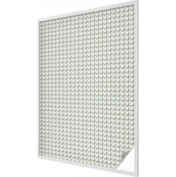 Okenní dekorace Samolepicí Mléčná fólie na okno se vzorem geometrických trojúhelníků 100x146 cm