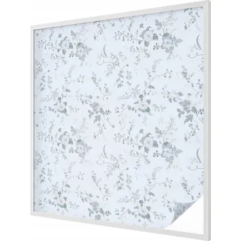 Okenní dekorace Fólie Samolepicí Okenní Mléčná Mražená Dýha Jemné květy 100x100