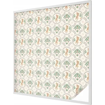 Okenní dekorace Samolepicí Fólie na okno Mléčná, zmrazená, botanický vzor 100x100