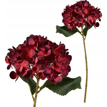 umělá květina Hortenzie 47 cm bordó