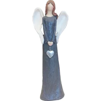 Vánoční dekorace Anděl keramický modrý 24 cm 3130042