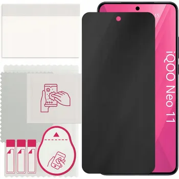 Pouzdro na mobilní telefon Sklo Hybridní privatizační filtr pro iQOO Neo 11, PRIVACY