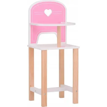 Doplněk pro panenku Dřevěná židlička pro panenky Baby Rose pro panenky 35-45 cm Joueco