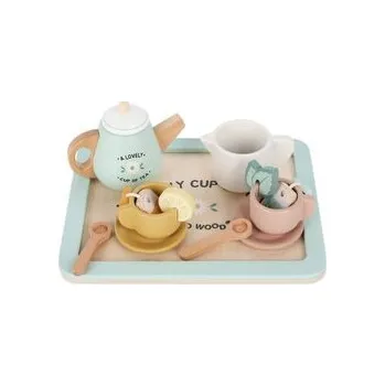 Dětská kuchyňka Dřevěný čajový set 36m+ (cs, Saro Baby)