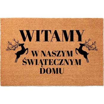 Rohožka KOKOSOVÁ VSTUPNÍ ROHOŽKA 40X60CM VÁNOČNÍ DÁREK | VÁNOČNÍ DOMOV