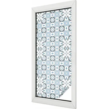 Okenní dekorace Samolepicí Mléčná Fólie na Sklo Okno Geometrický Vzor 50x116 cm