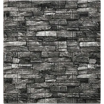 Tapeta VERK GROUP Nástěnné panely 3d cihlově šedé tapety samolepicí dekorativní pěna