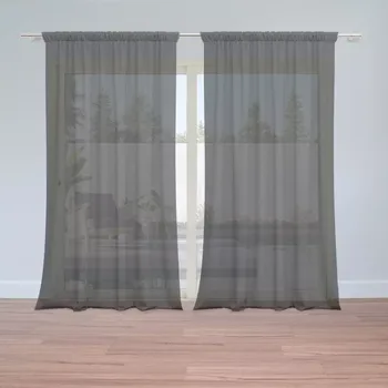 Záclona Sablio Záclony Černá: 2ks 150x250cm