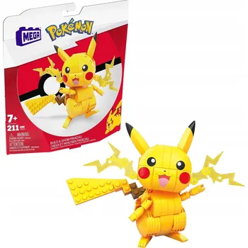 Figurka STAVEBNICE POKÉMON PIKACHU 211 DÍLKŮ FIGURKA 10 CM