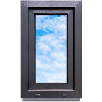 Příslušenství pro čtečku elektronické knihy PVC okno ANTRACIT 50x80 PRAVÉ nové 500x800 mm otevíravě-sklopné dvojsklo