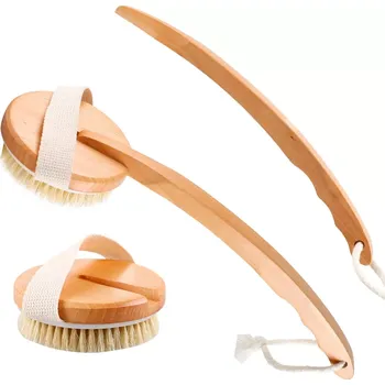 Masážní přístroj Masážní kartáč s dlouhou rukojetí na celé tělo