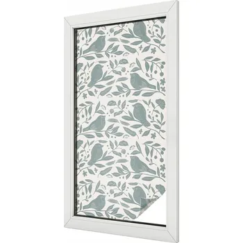 Okenní dekorace Fólie Samolepicí Okenní Mléčná Mražená Dýha Ptačí motiv 50x100 cm