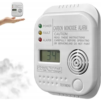 Detektor CO DETEKTOR OXIDU UHELNATÉHO LCD DETEKTOR CO LCD BEZDRÁTOVÝ HLÁSIČ