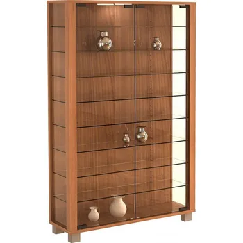 Komoda Vcm Vitrína Lumo Mini, ořech