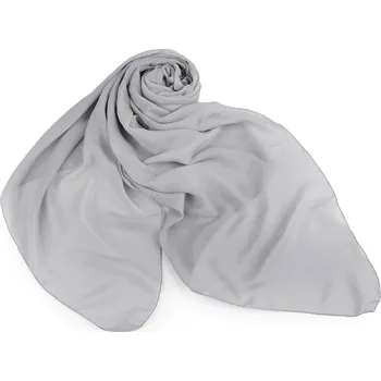 Šála Letní šátek / šála jednobarevná 75x175 cm, velké, 6 šedá