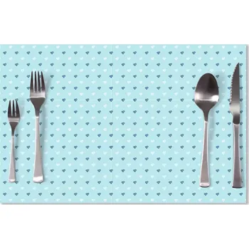 prostírání Sablio Prostírání Srdce na modré: 40x30cm