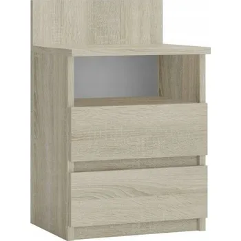 Noční stolek Noční stolek Malwa M1 dub sonoma – noční stolek se zásuvkami do ložnice